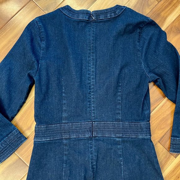 Banana Republic Denim Sheath Dress - size 2 - Picture 7 of 8